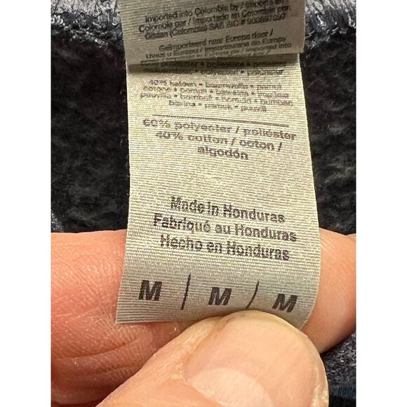 Gildan Heavy Blend Spider Volleyball Graphic Hoodie Blue Gray M Oversized Casual - Picture 6 of 10